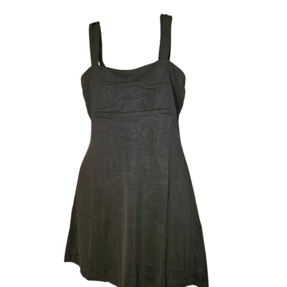NWT Black Backless Mini Dress Tie Back Bodycon Whimsigoth Goth Party Dress Small